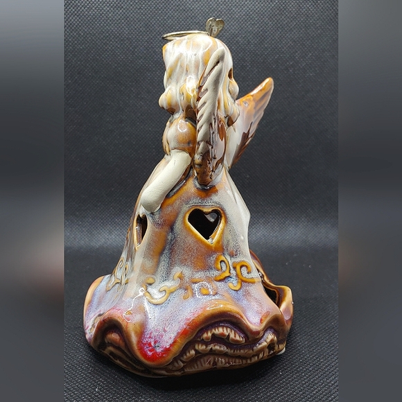 Vintage Ornamental Tealight Angel - Picture 10 of 12